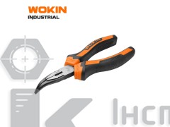 101306 Довгогубці зігнуті INDUSTRIAL 6" (160 мм) Cr-V Wokin