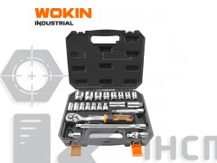 Набір головок торцевих 1/2" (10-32мм) 22 од. INDUSTRIAL Wokin