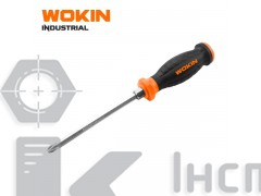 201664  Викрутка ударна хрестова PH2х100 мм S2 INDUSTRIAL Wokin