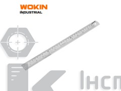 501012 Лінійка 12"/300мм х25 мм (нержавіюча сталь)  INDUSTRIAL Wokin